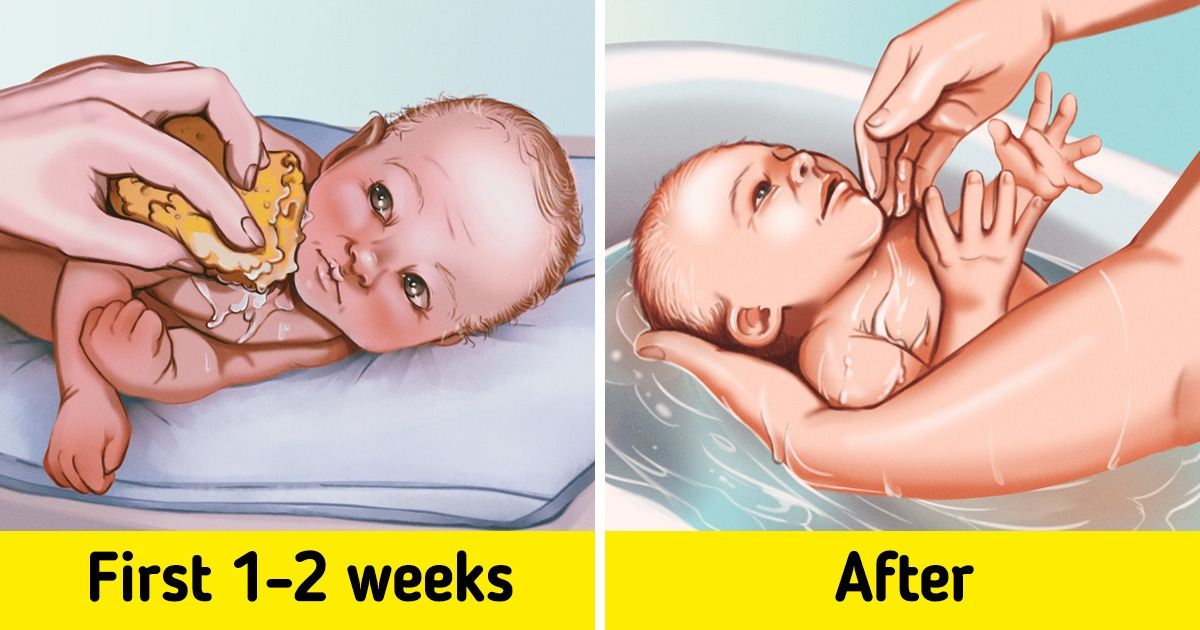 How Often to Bathe a Newborn, and How to Do It Properly / 5Minute Crafts