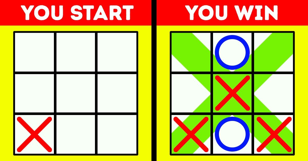 Always start in the a corner to win at Tic Tac Toe : r/LearnCoolShit