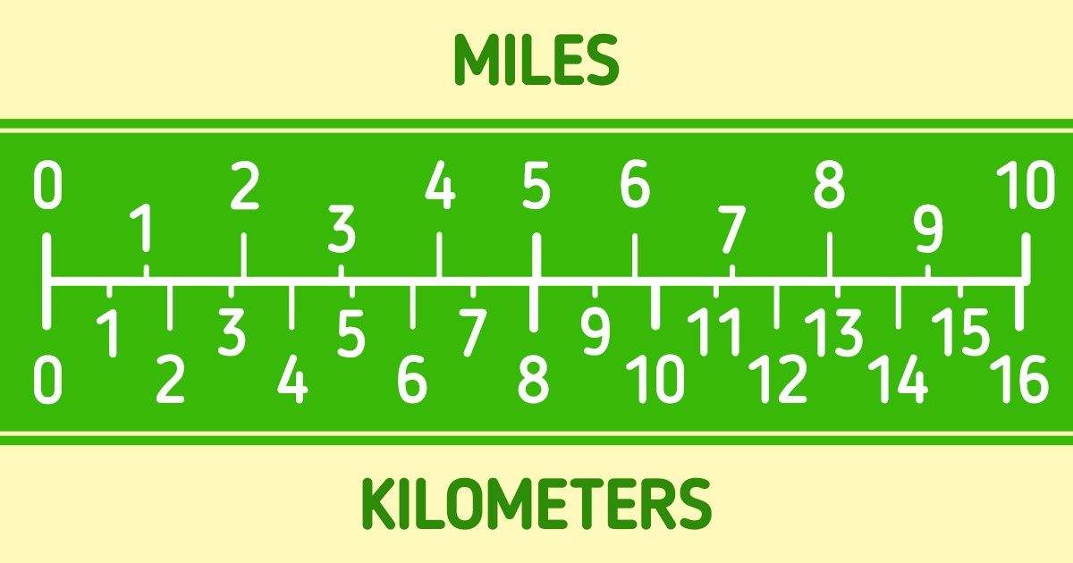 How To Convert Miles To Kilometers And Vice Versa 5 Minute Crafts