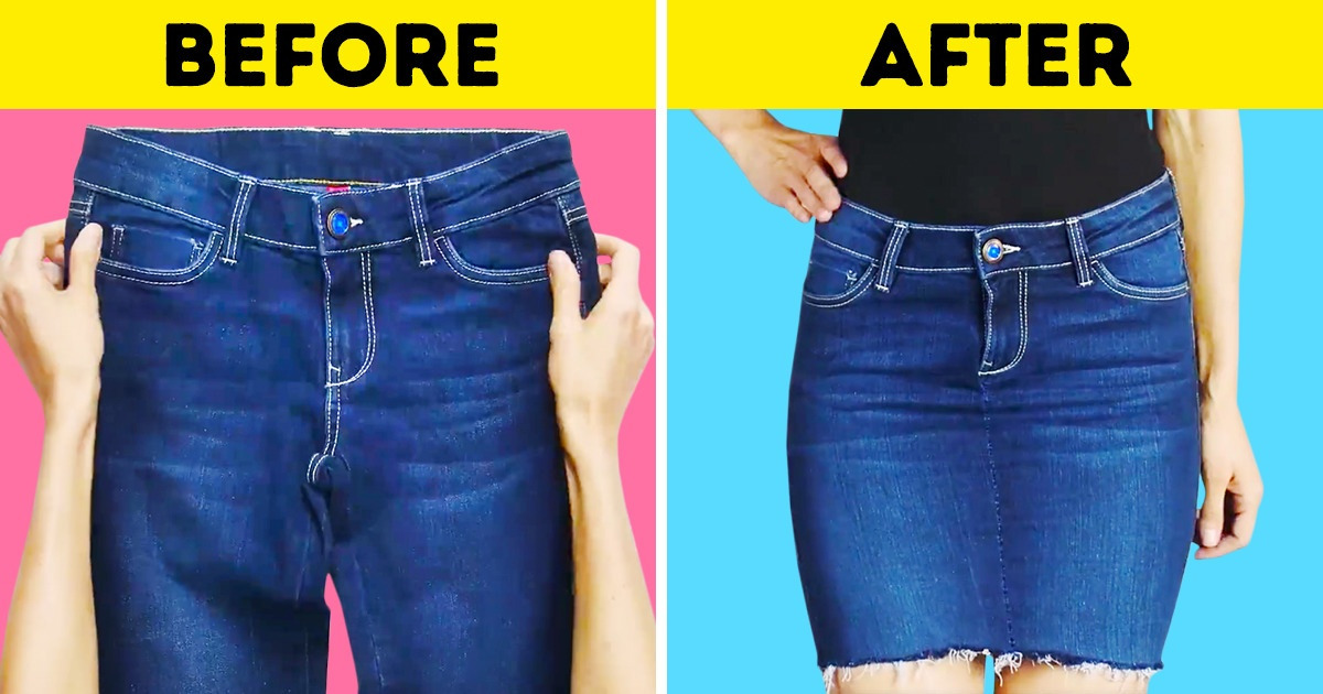 How to Make a Skirt From Jeans