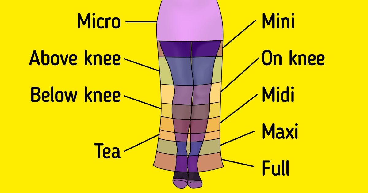 A Guide to Different Lengths and Styles of Skirts / 5-Minute Crafts