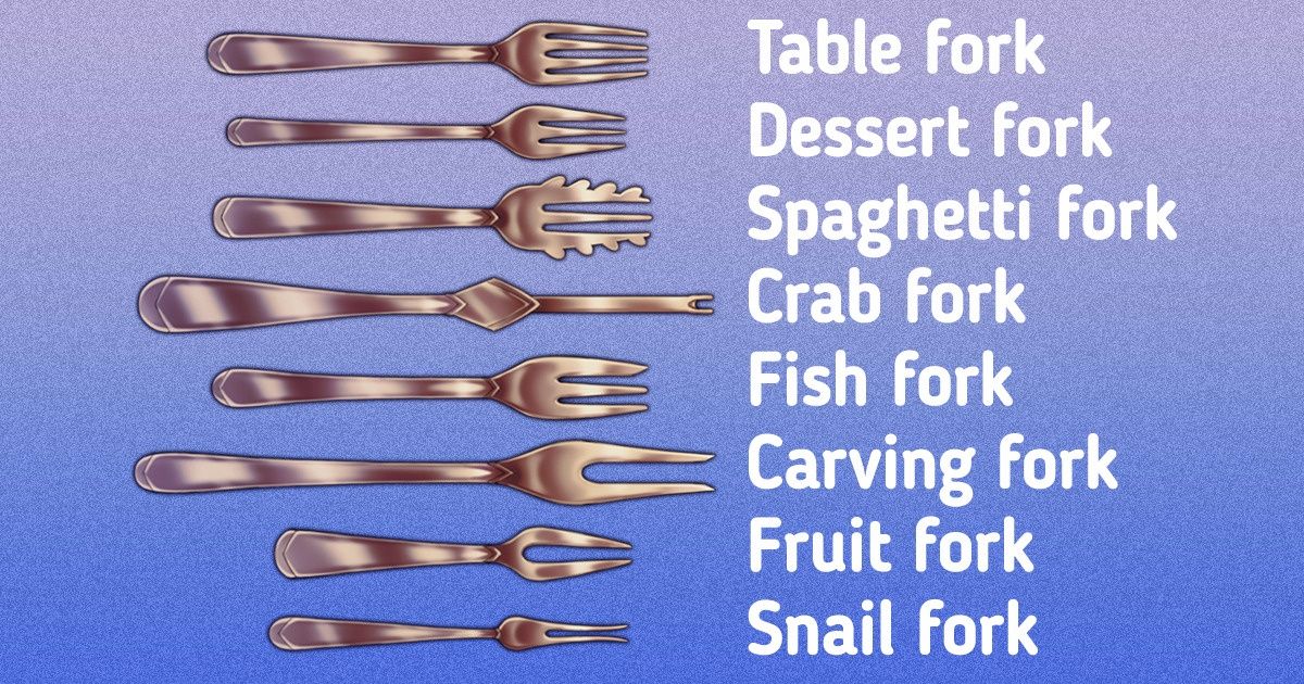 types of table knives