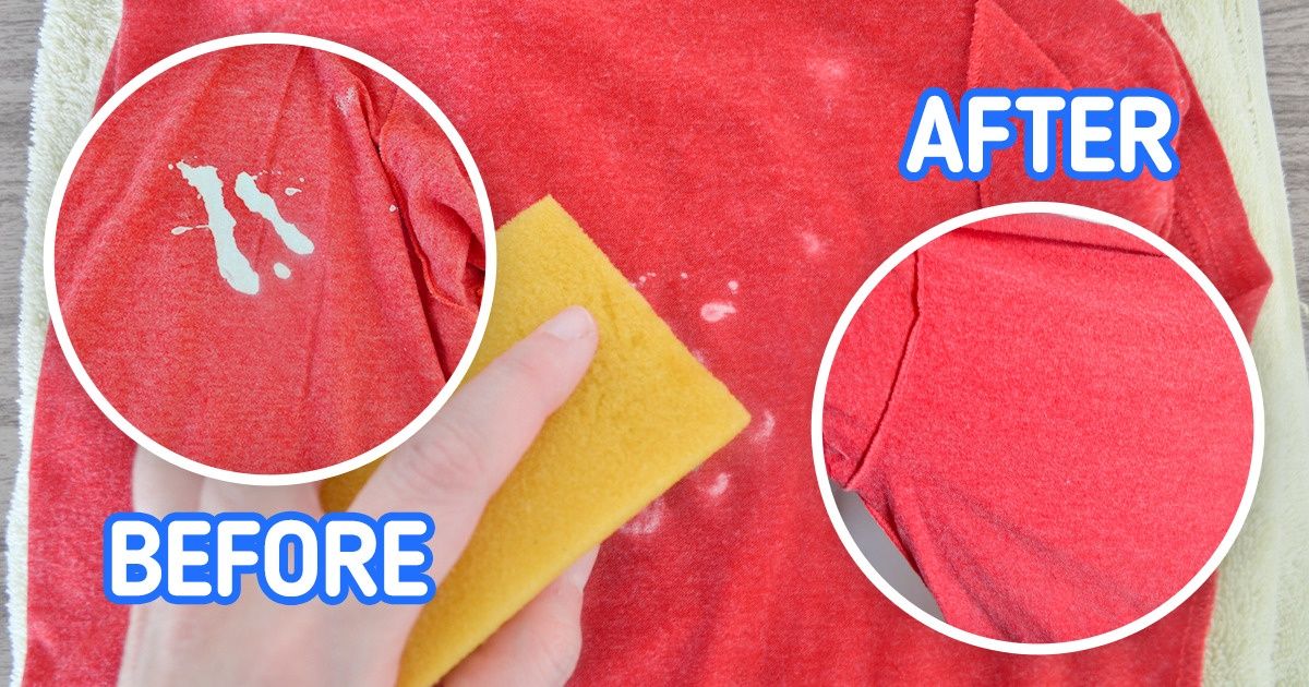 How To Remove Paint Stains From Clothes 5 Minute Crafts