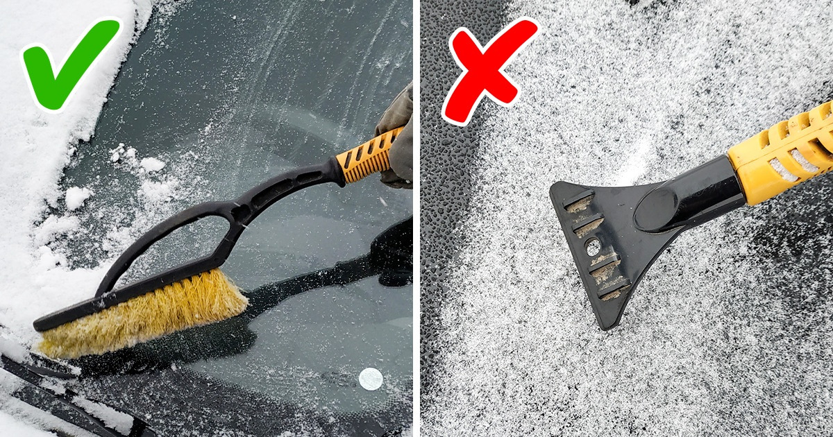 How to Correctly Get Snow and Ice Off Your Car / 5Minute Crafts