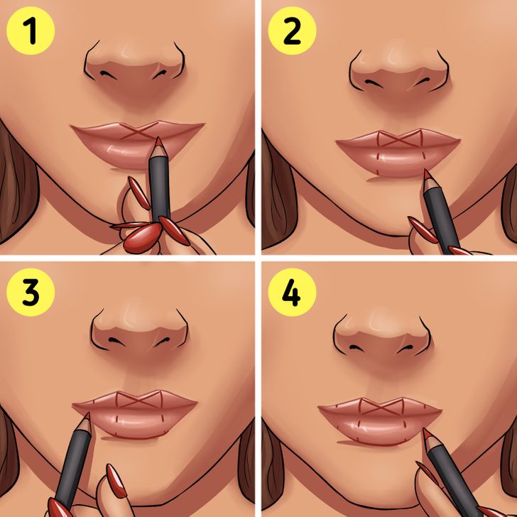 how to apply lipstick without lip liner