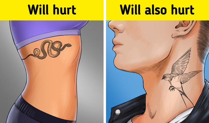 A Guide to Tattoo Pain Levels / 5-Minute Crafts