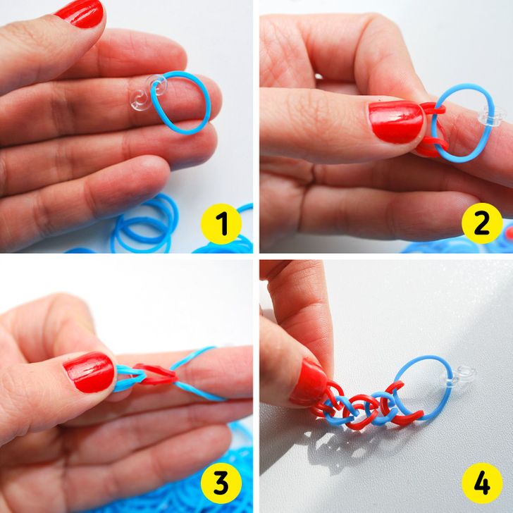 معادلات الحركة حماسة بركاني How To Make Bracelets With Rubber Bands Step By Shortfor Com