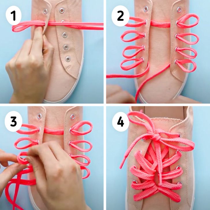 7 Original Ways to Tie Your Sneaker Laces / 5-Minute Crafts