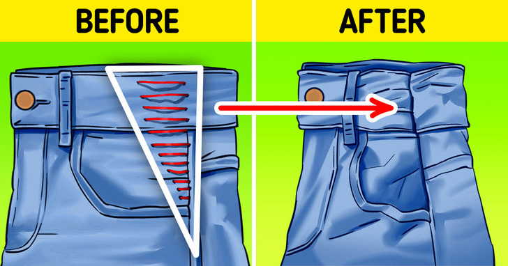 How to Make Your Jeans Tighter / 5-Minute Crafts