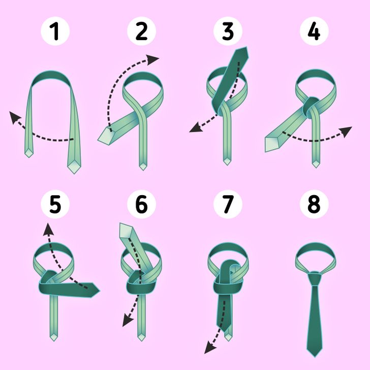 How to Tie a Necktie: 4 Ways and a Bonus Trick / 5-Minute Crafts